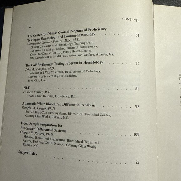 Hematology Laboratory Medicine Current Aspects edited by E. Anne Stiene, b.s. HC - Picture 10 of 14